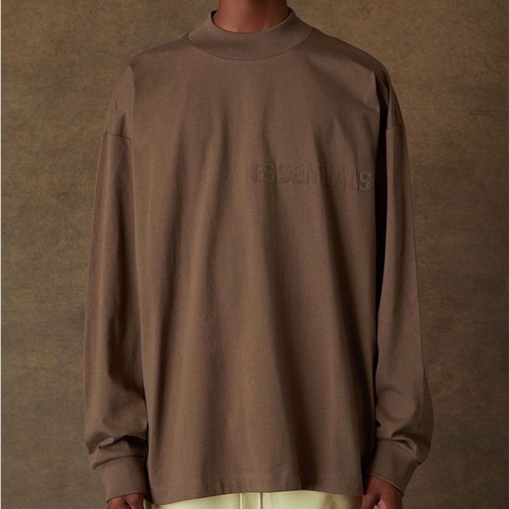 Essentials Fear Of God Wood Long Sleeve T-Shirt